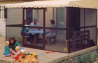 7 panel patio-mate replacement roof- almond