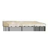 7 panel patio-mate replacement roof- almond