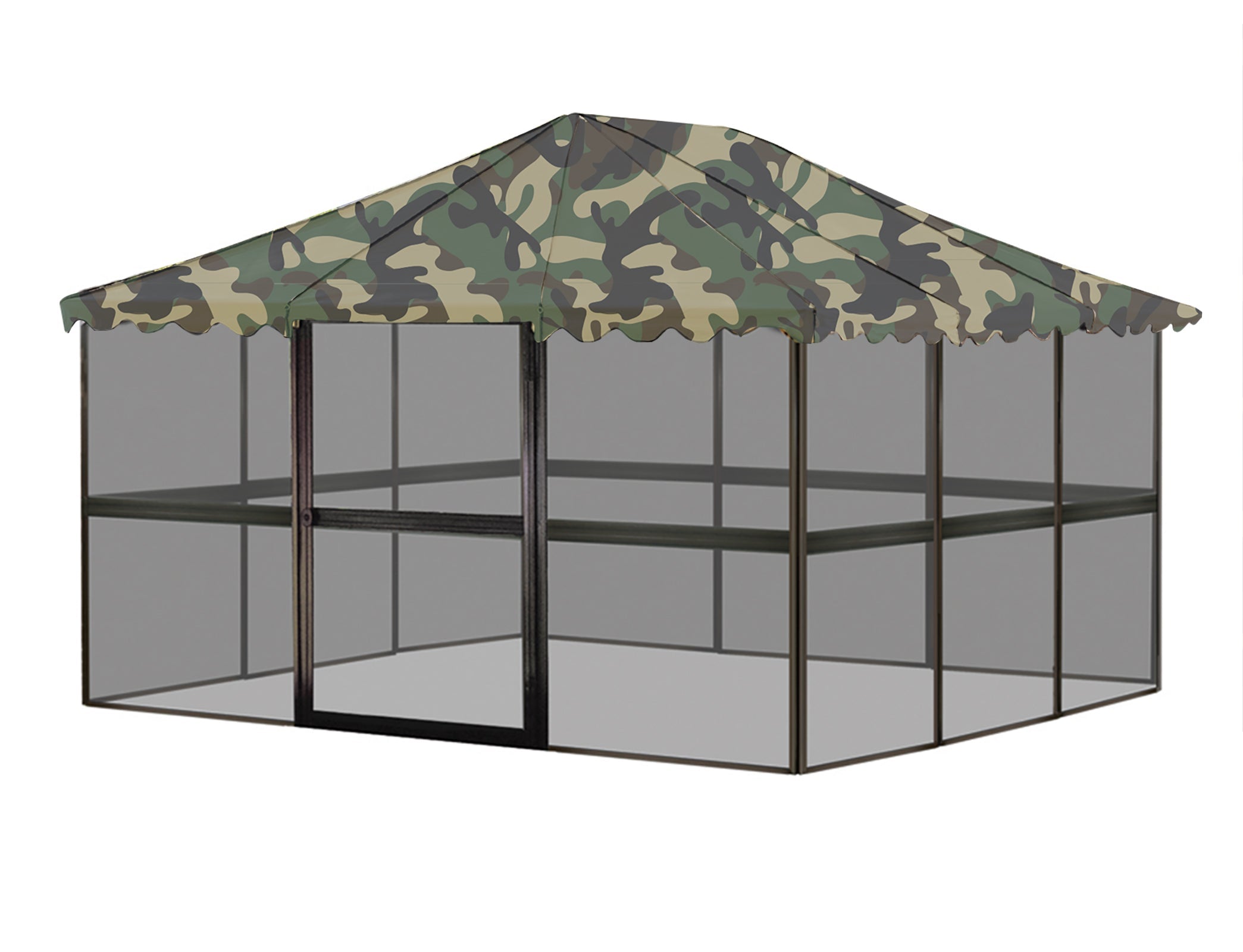 12 panel square Casita Screenhouse replacement roof camouflage by Kay