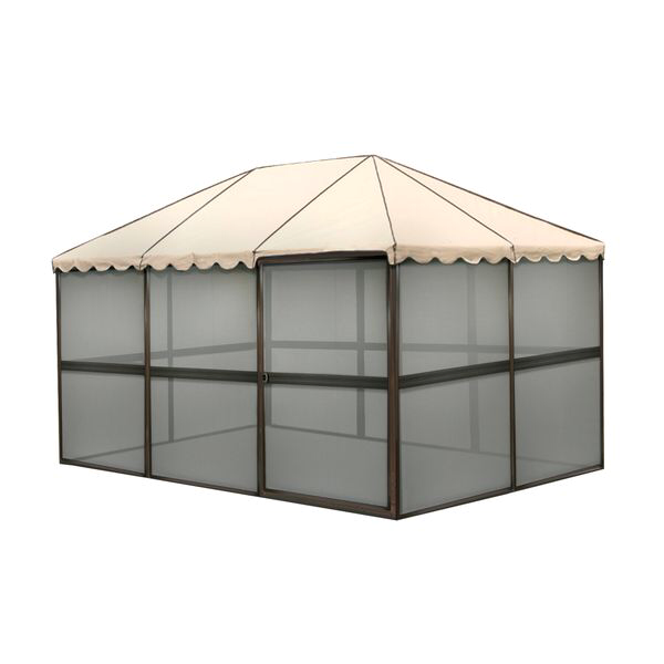 Rectangular 10 panel screenhouse Replacement Roof-Almond-screenhouseparts.com